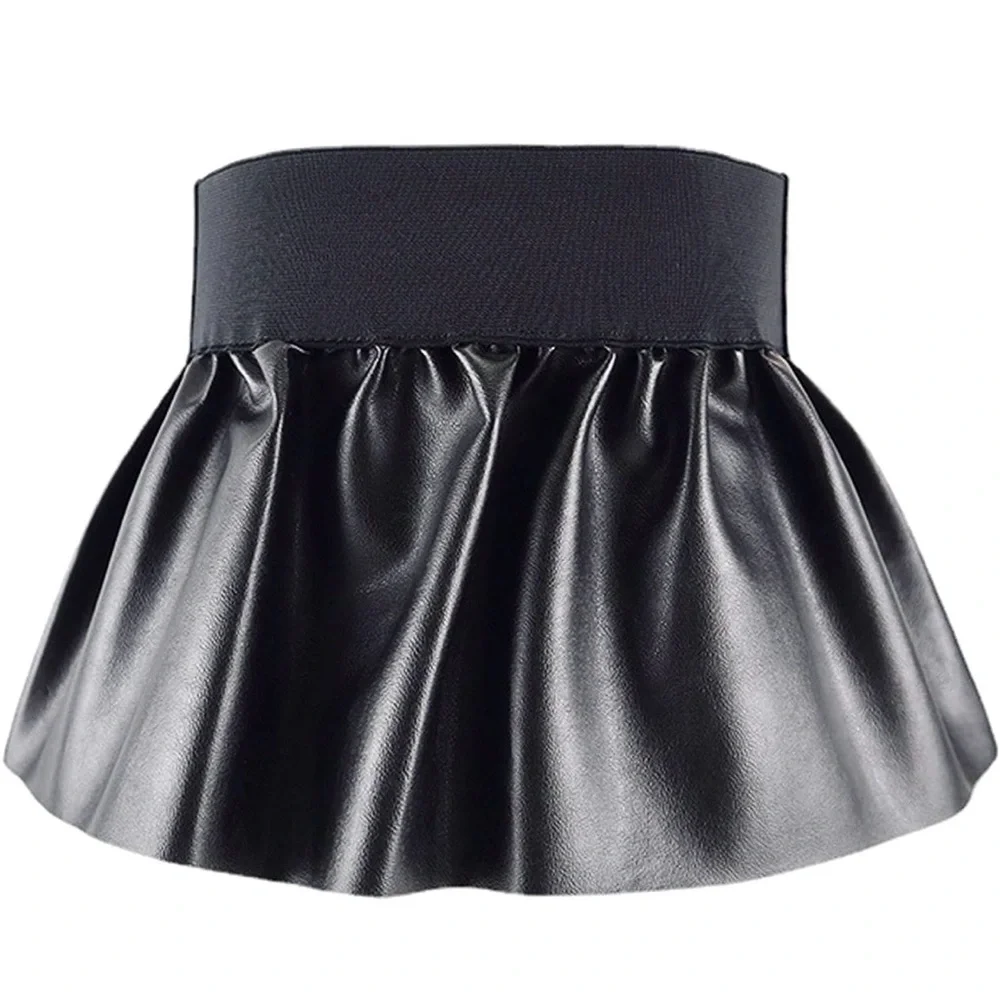 Faux Leather Peplum Corset Belt | Stretch Waist Cincher | Statement Fashion Belt - Picture 4 of 7